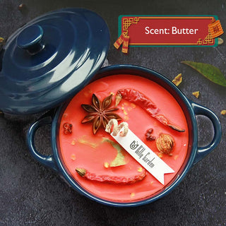 Auramma Collections Funky Kawaii Creative Blue Spicy Hotpot Scented Candle
