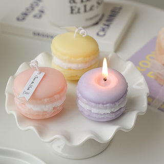 Auramma Collections Funky Kawaii Creative Realistic Pastel Purple Blue Yellow Dusty Baby Nude Pink White Green Macaron Scented Candle