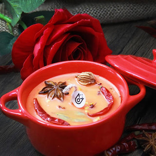 Auramma Collections Funky Kawaii Creative Blue Spicy Hotpot Scented Candle