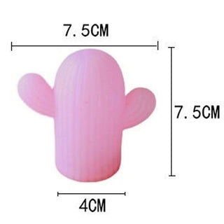 Auramma Collections Funky Kawaii Cute Mini Pink White Cactus Night Warm Ambient Light Living Bedroom Home Decor