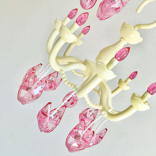 Auramma Collections Funky Kawaii Fancy Princess Chandelier Design Blue Mint Cream Purple Pink Drying Hanger Crystal Shaped Clips