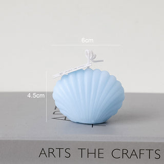 Auramma Collections Funky Kawaii Pastel Color Purple Pink Green Blue Yellow Mini Seashell Scented Candle