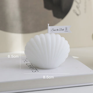 Auramma Collections Funky Kawaii Pastel Color Purple Pink Green Blue Yellow White Seashell Scented Candle