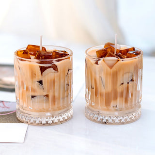 Auramma Collcetions Funky Kawaii Realistic Creative Iced Latte Coffee Scented Candle