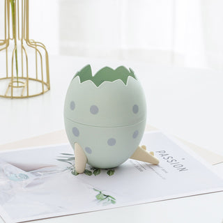 Auramma Collections Funky Kawaii Super Cute Blue Green Pink Cracked Dinosaur Egg Stationery Organizer Pen Brush Holder