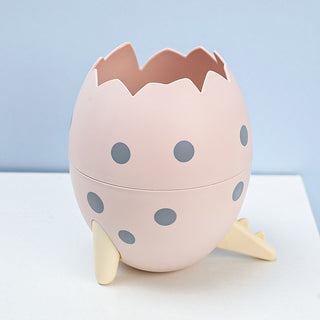 Auramma Collections Funky Kawaii Super Cute Blue Green Pink Cracked Dinosaur Egg Stationery Organizer Pen Brush Holder