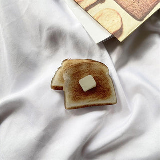 Auramma Collections Funny Breakfast Food Pancake Cookie Toast Shaped Pull Out Phone Grip