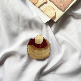 Auramma Collections Funny Breakfast Food Pancake Cookie Toast Shaped Pull Out Phone Grip