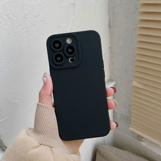 Auramma Collections Matte Plain Color Angel Eyes Camera Bumper Pink Purple Red White Black Green Caramel Blue Red TPU Case iPhone 14 13 12 11 Pro Max Plus