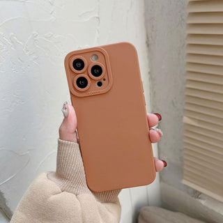 Auramma Collections Matte Plain Color Angel Eyes Camera Bumper Pink Purple Red White Black Green Caramel Blue Red TPU Case iPhone 14 13 12 11 Pro Max Plus