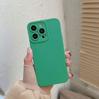 Auramma Collections Matte Plain Color Angel Eyes Camera Bumper Pink Purple Red White Black Green Caramel Blue Red TPU Case iPhone 14 13 12 11 Pro Max Plus