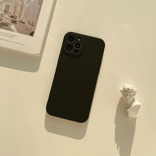 Auramma Collections Matte Plain Pastel Elegant Color Bumped Camera Protection Pink Cream White Black Green Purple Nude Pink TPU Case iPhone 14 13 12 11 Pro Max Plus