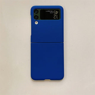 Auramma Collections Matte Plain Color Orange Coffee Caramel Mint Blue Navy Yellow White Dusty Nude Pink Silver Purple Soft TPU Case Samsung Galaxy Z Flip 3 4