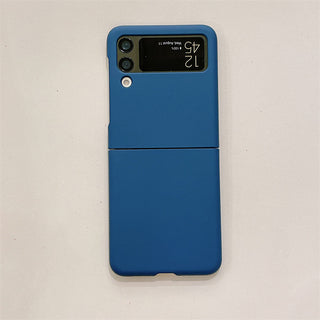 Auramma Collections Matte Plain Color Orange Coffee Caramel Mint Blue Navy Yellow White Dusty Nude Pink Silver Purple Soft TPU Case Samsung Galaxy Z Flip 3 4