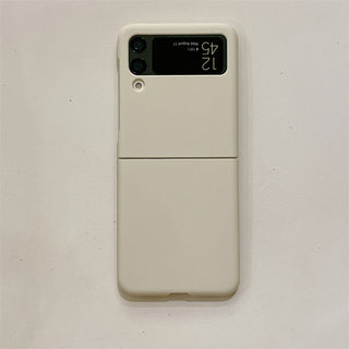 Auramma Collections Matte Plain Color Orange Coffee Caramel Mint Blue Navy Yellow White Dusty Nude Pink Silver Purple Soft TPU Case Samsung Galaxy Z Flip 3 4