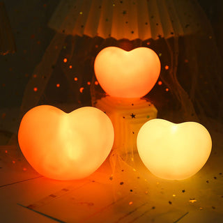 Auramma Collections Cute Mini 3D Portable Glowing Heart Night Light Ambient Lamp