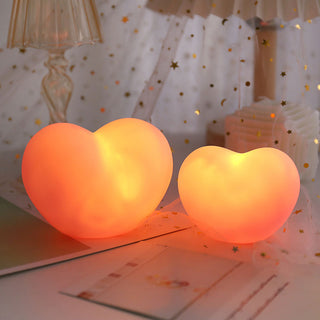 Auramma Collections Cute Mini 3D Portable Glowing Heart Night Light Ambient Lamp
