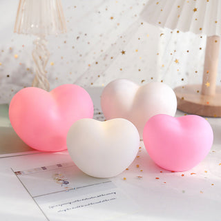 Auramma Collections Cute Mini 3D Portable Glowing Heart Night Light Ambient Lamp