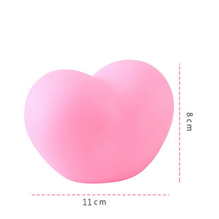 Auramma Collections Cute Mini 3D Portable Glowing Heart Night Light Ambient Lamp