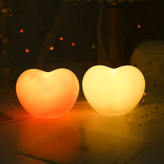 Auramma Collections Cute Mini 3D Portable Glowing Heart Night Light Ambient Lamp