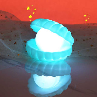 Auramma Collections Cute 3D Portable Seashell Pearl Night Light Ambient Lamp