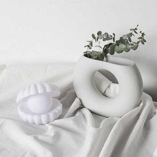 Auramma Collections Cute 3D Portable Seashell Pearl Night Light Ambient Lamp