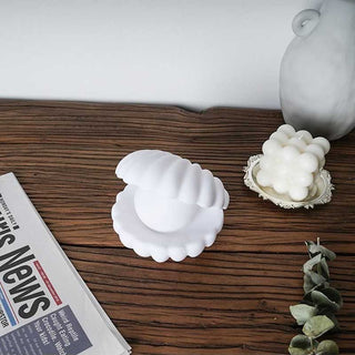 Auramma Collections Cute 3D Portable Seashell Pearl Night Light Ambient Lamp