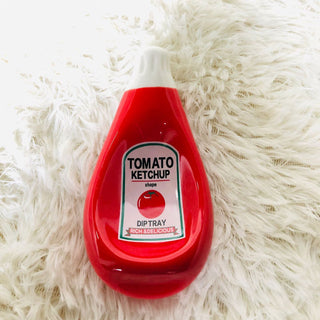 Auramma Collections Squeezed Ketchup Mustard Mayo Bottle Design Condiment Dip Trays