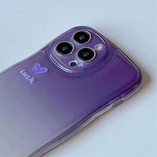 Auramma Collections Wavy Cushion Jello Soft Gradient Purple Fluffy Plush Ball Charm TPU Case Samsung Galaxy S22 S21 S20 Ultra FE