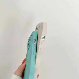 Auramma Collections Wavy Edge Matte Plain Color White Pink Blue Black Green Soft TPU Case iPhone 14 13 12 11 Pro Max Mini X XS XR