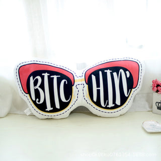 Auramma Collections Y2K Creative Funny Pink Frappuccino Coke Milk Flamingo Ice-Cream Sunglasses Lollipop Cotton Candy Fries Heart Camera Lips Heels Nail Polish Mascara Plushie Pillow Cushion