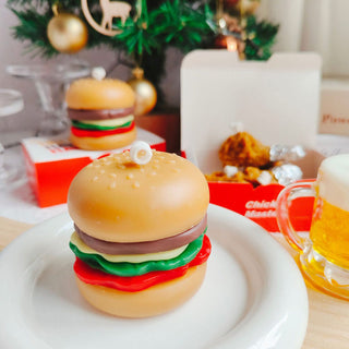Auramma Funky Kawaii Realistic Creative Funny Foam Beer Butterbeer Jar Fried Chicken Drumstick Hamburger Handmade Aromatherapy Scented Soy Wax Candle