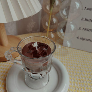 Auramma Funky Kawaii Realistic Creative Glass Cup Iced Latte Frappuccino Americano Coffee Handmade Aromatherapy Scented Soy Wax Candle