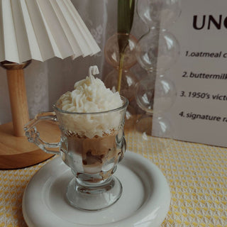 Auramma Funky Kawaii Realistic Creative Glass Cup Iced Latte Frappuccino Americano Coffee Handmade Aromatherapy Scented Soy Wax Candle