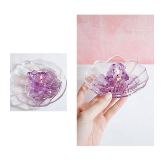 Auramma Funky Kawaii Realistic Juicy Fruit Scented Clear Yellow Green Red Purple Pink Large Small Set Handmade Aromatherapy Soy Wax Candle
