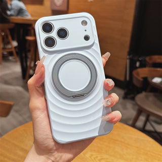 Auramma Collections Avant Basic Matte Plain Halo Ripple MagSafe Magnetic 360 Degree Turn Ring Yellow Mint Baby Blue Pink Lavender White Black Orange Soft TPU Case iPhone 17 16 15 Pro Max