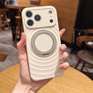 Auramma Collections Avant Basic Matte Plain Halo Ripple MagSafe Magnetic 360 Degree Turn Ring Yellow Mint Baby Blue Pink Lavender White Black Orange Soft TPU Case iPhone 17 16 15 Pro Max