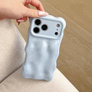 Auramma Collections Avant Basic Summer Fun Color Barbie Pink Baby Blue Mint 3D Bubbles Soft TPU Case iPhone 17 16 15 14 13 12 11 Pro Max Plus Air
