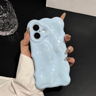 Auramma Collections Avant Basic Summer Fun Color Barbie Pink Baby Blue Mint 3D Bubbles Soft TPU Case iPhone 16 15 14 13 12 11 Pro Max Plus