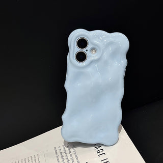 Auramma Collections Avant Basic Summer Fun Color Barbie Pink Baby Blue Mint 3D Bubbles Soft TPU Case iPhone 16 15 14 13 12 11 Pro Max Plus