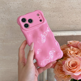 Auramma Collections Avant Basic Summer Fun Color Barbie Pink Baby Blue Mint 3D Bubbles Soft TPU Case iPhone 17 16 15 14 13 12 11 Pro Max Plus Air