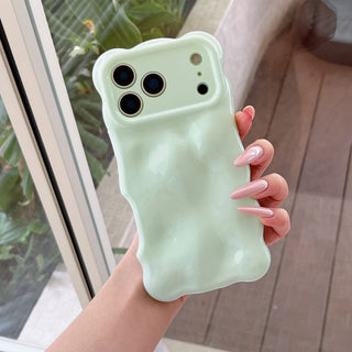 Auramma Collections Avant Basic Summer Fun Color Barbie Pink Baby Blue Mint 3D Bubbles Soft TPU Case iPhone 17 16 15 14 13 12 11 Pro Max Plus Air