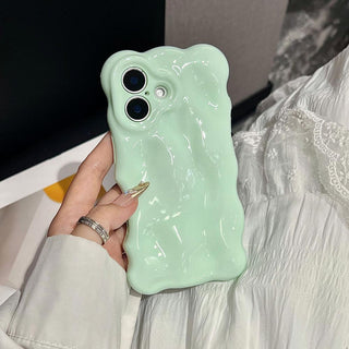 Auramma Collections Avant Basic Summer Fun Color Barbie Pink Baby Blue Mint 3D Bubbles Soft TPU Case iPhone 16 15 14 13 12 11 Pro Max Plus