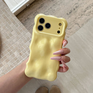 Auramma Collections Avant Basic Summer Fun Color Barbie Pink Baby Blue Mint 3D Bubbles Soft TPU Case iPhone 17 16 15 14 13 12 11 Pro Max Plus Air