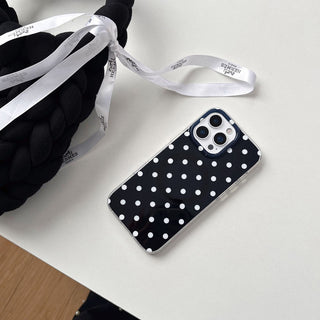 Auramma Collections Avant Basic Classic Timeless Polka Dot Design White Orange Blue Black Yellow Purple Colorful MagSafe Soft TPU Case iPhone 16 15 14 13 Pro Max