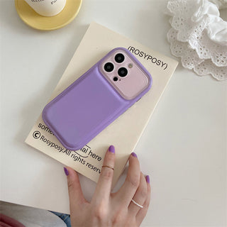 Auramma Collections Avant Basic Glossy Plain Bicolor Pastel Pink Purple White Brown Yellow Blue Fuchsia Green Cushion Style Soft TPU Case iPhone 14 13 12 11 Pro Max