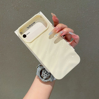 Auramma Collections Avant Basic Glossy White Green Wine Red Burgundy Black Khaki 3d Ruffle Texture Surface Soft TPU Case iPhone 17 16 15 14 13 12 11 Pro Max Plus Air 16e