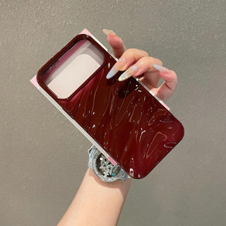 Auramma Collections Avant Basic Glossy White Green Wine Red Burgundy Black Khaki 3d Ruffle Texture Surface Soft TPU Case iPhone 17 16 15 14 13 12 11 Pro Max Plus Air 16e
