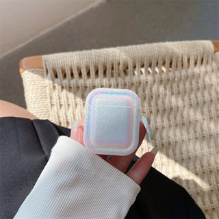Auramma Collections Round Edged Cushion Radiant Fairy Color Soft TPU Case AirPods 1 2 3 4 Pro