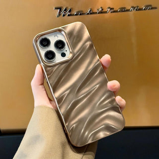 Auramma Collections Avant Basic Matte Gold Sand Dune Desert 3D Texture Surface Soft TPU Case iPhone 16 15 14 13 Pro Max Plus